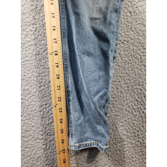 Agolde Jeans Women's 25 Button Fly Nico Blue Denim Stretch A093E-3002 25x27 - Picture 9 of 16